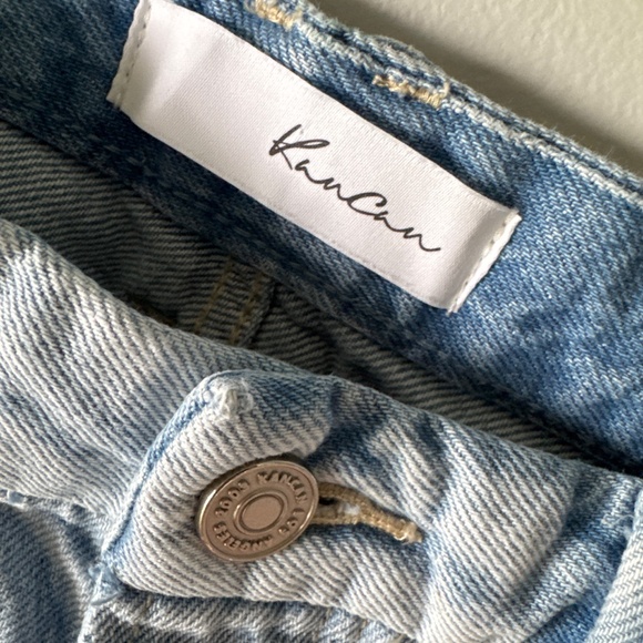 Kancan distressed button fly denim shorts style ESTILO - Picture 3 of 7